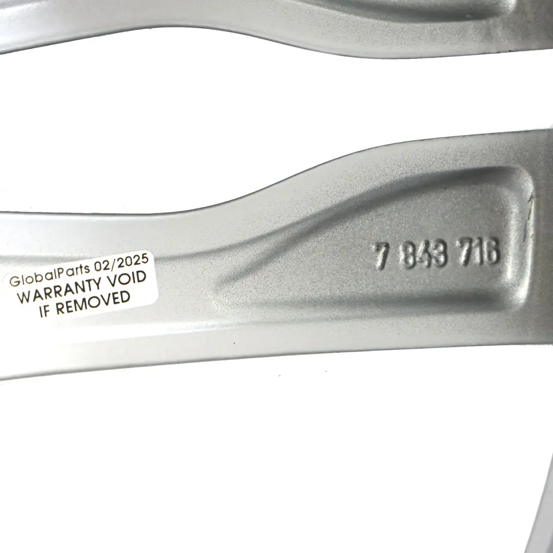 BMW F06 F12 Plata llanta trasera aleación 20 "ET:44 9J M doble radio 373 - SKU 7843716-3 - Número de pieza 7843716
