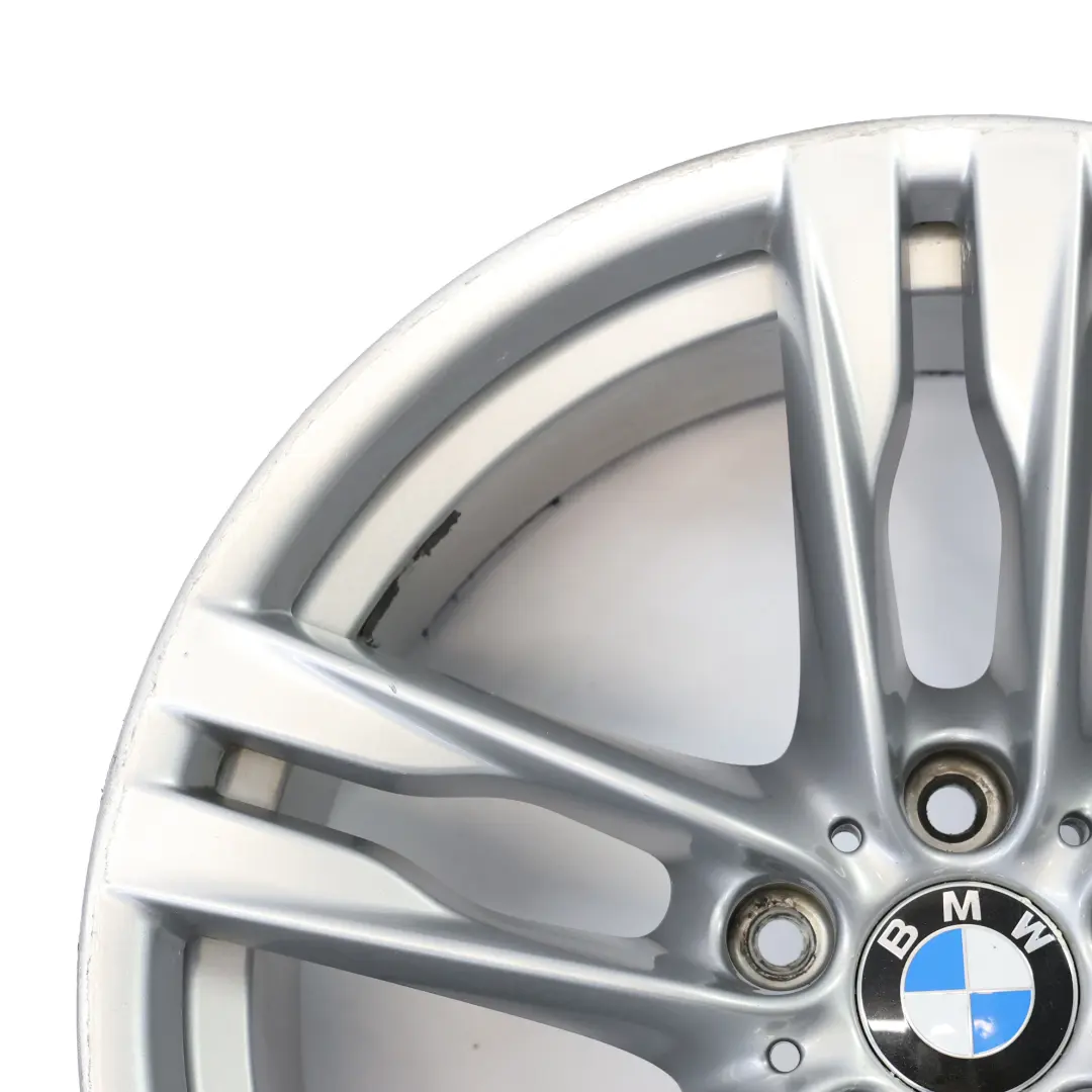 Jante arrière alliage argenté 20" ET:44 9J M Double Spoke pour BMW F06 F12 à propos du numéro de pièce 7843716 BMW F06 F12 Jante arrière alliage argenté 20" ET:44 9J M Double Spoke - SKU 7843716-3 - Numéro de pièce 7843716