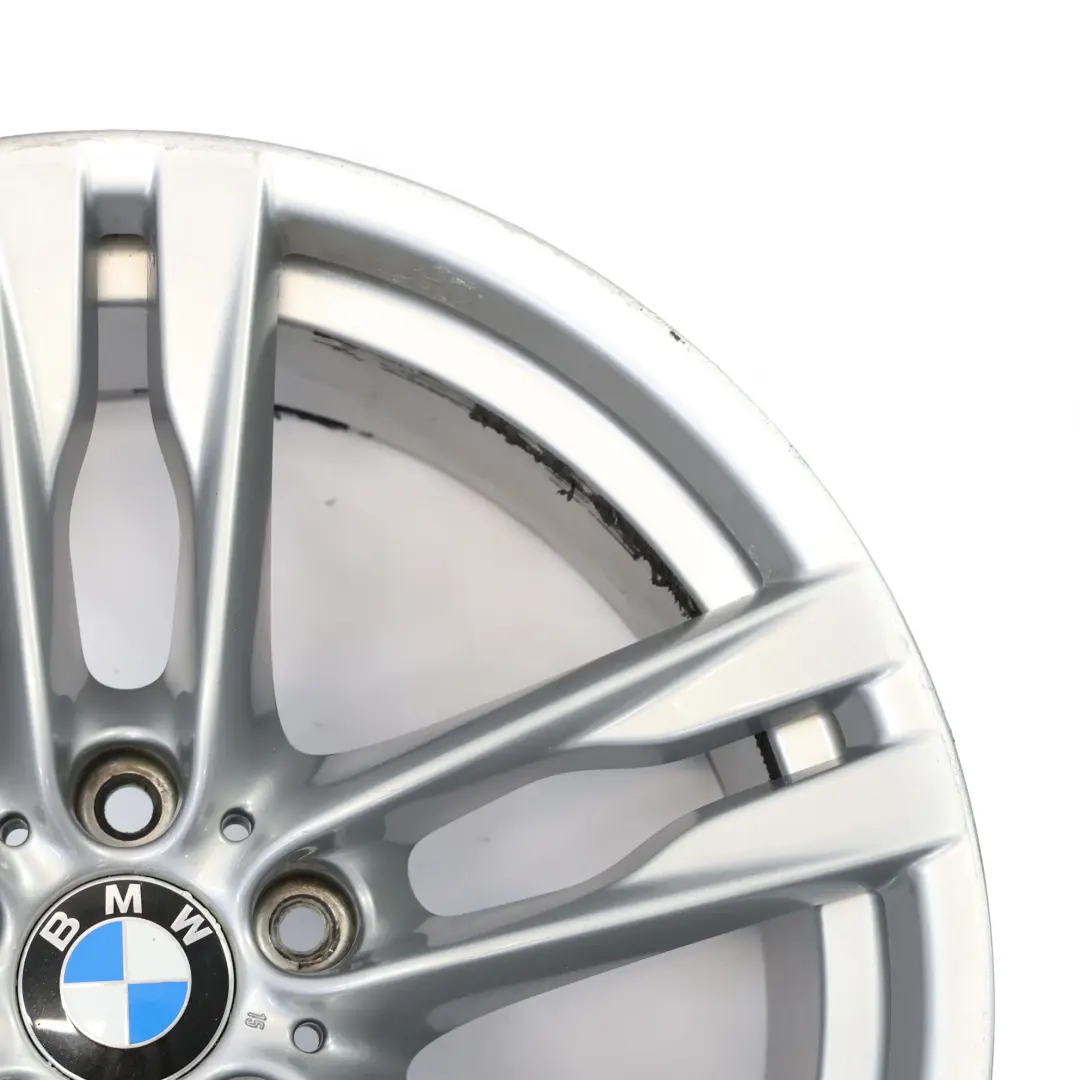 BMW F06 F12 Plata llanta trasera aleación 20 "ET:44 9J M doble radio 373 - SKU 7843716-3 - Número de pieza 7843716