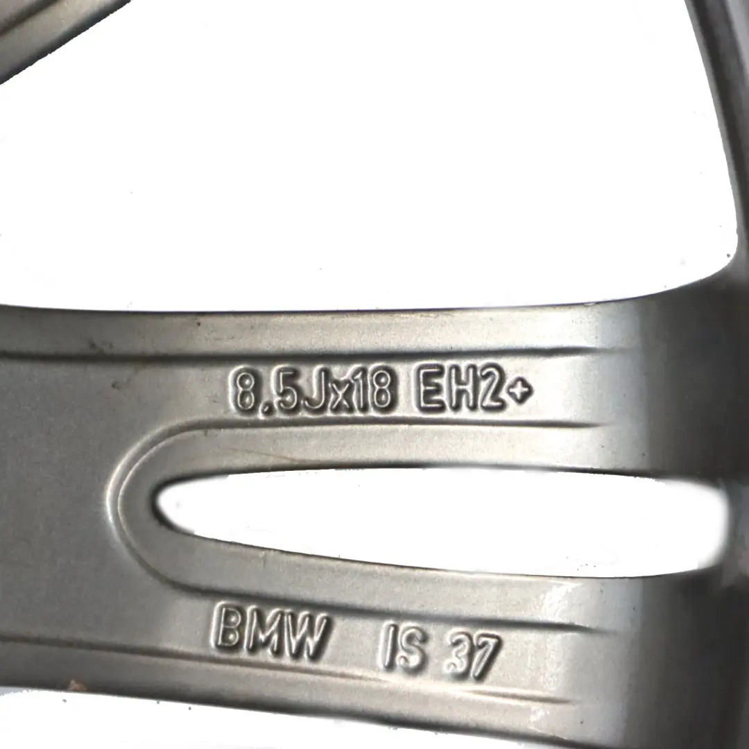 BMW E90 E91 Srebrna Felga Aluminiowa Tylna 18" ET37 8.5JM Spider Spoke 193 - SKU 7843841-7 - Numer Części 7843841