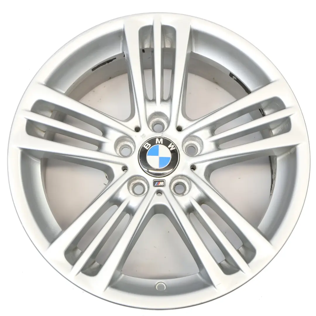 BMW X3 F25 X4 F26 Silberne Leichtmetallfelge 18" M Sternspeiche 8J ET:43 - SKU 7844249-1 - Teilenummer 7844249