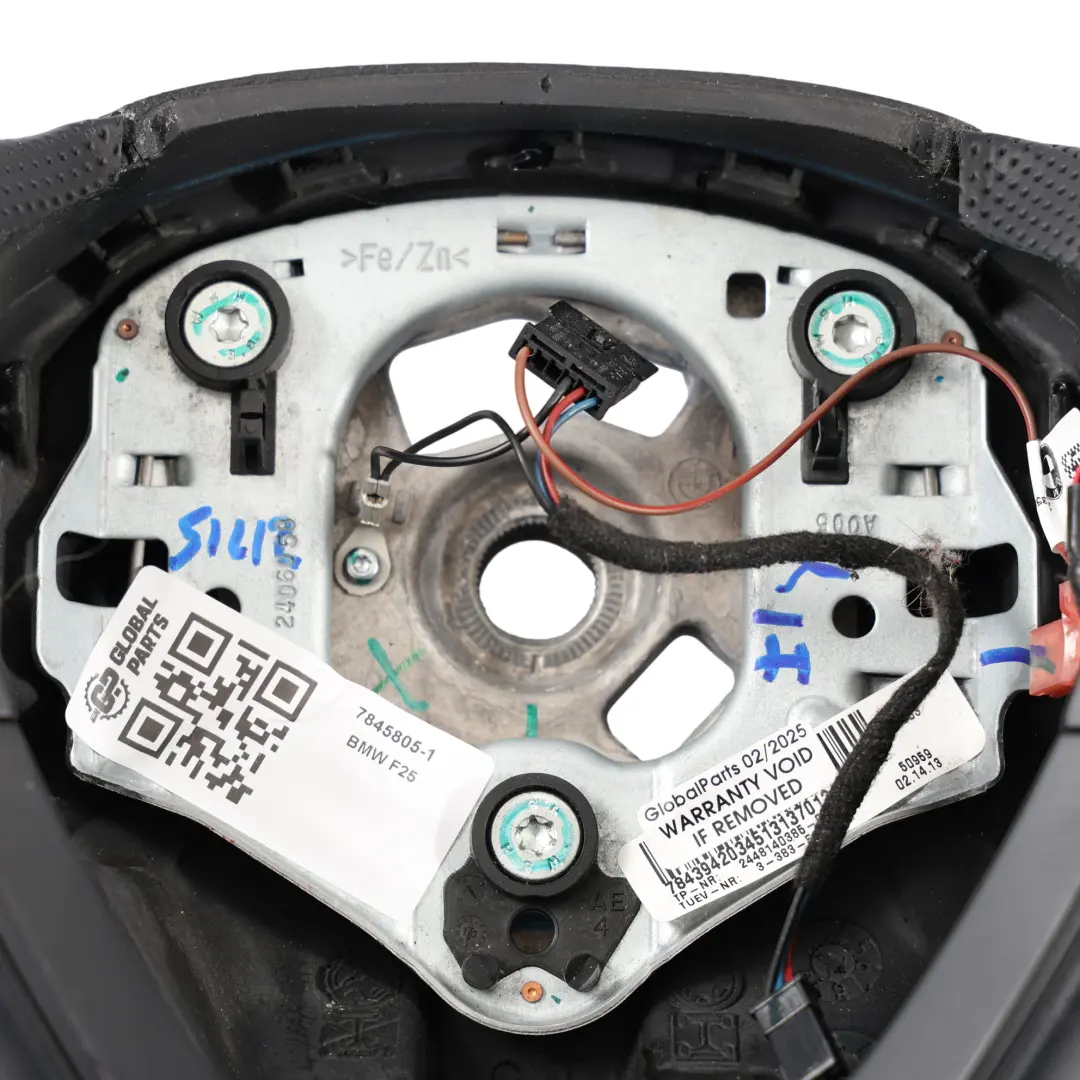 NUEVO Cuero Negro Multifunción para Volante BMW X3 F25 X4 F26 M Sport con número de pieza 7845805 Volante BMW X3 F25 X4 F26 M Sport NUEVO Cuero Negro Multifunción - SKU 7845805-1 - Número de pieza 7845805