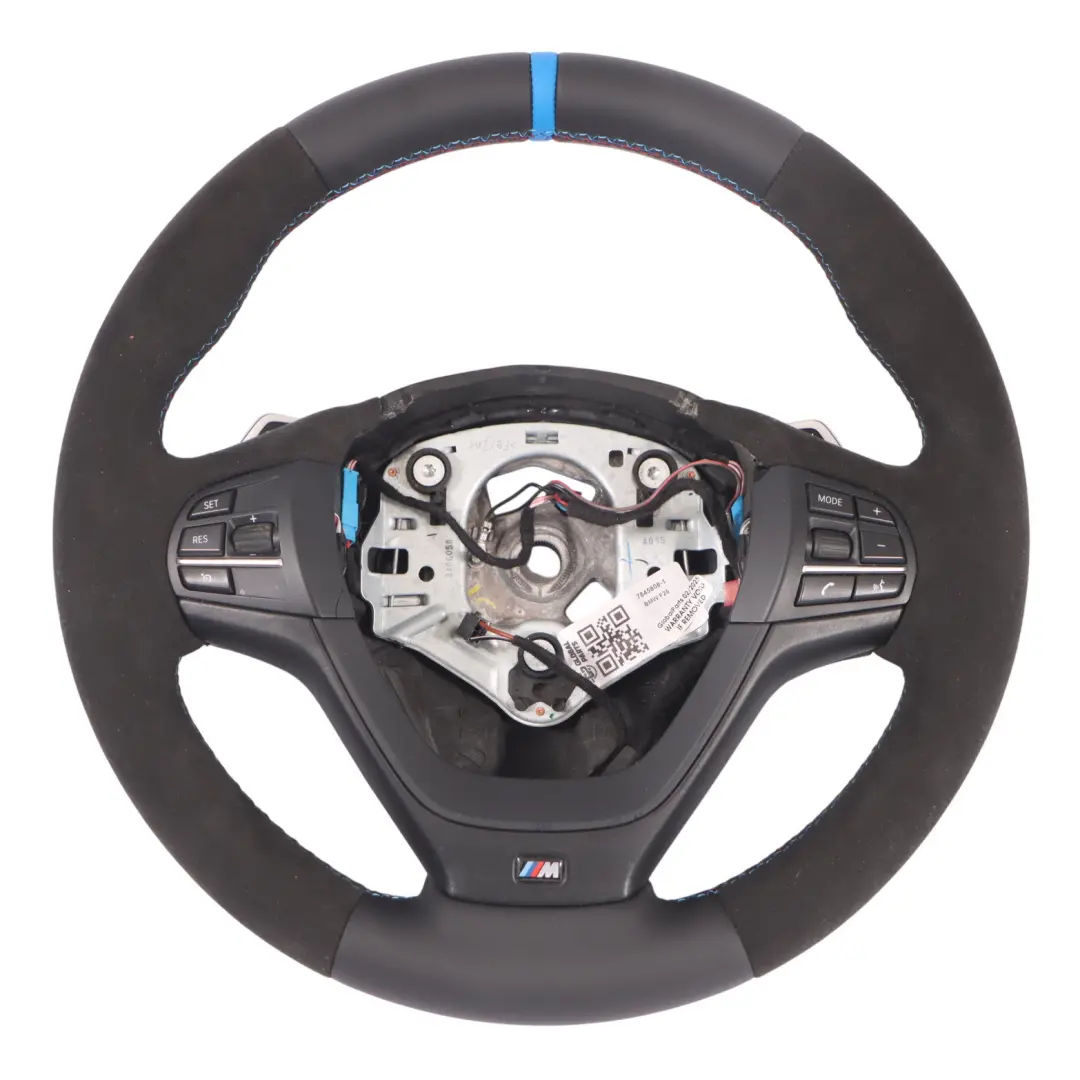 NUOVO Nero Pelle Alcantara M Sport Cambio al Volante per Volante BMW F25 F26 con numero di parte 7845808 Volante BMW F25 F26 NUOVO Nero Pelle Alcantara M Sport Cambio al Volante - SKU 7845808-1 - Numero di parte 7845808