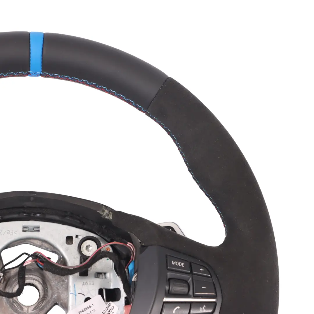  Steering Wheel BMW F25 F26 NEW Black Leather Alcantara M Sport Paddle Shift - SKU 7845808-1 - Part number 7845808