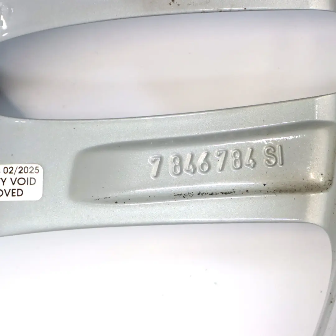  Llanta de aleación plateada BMW F20 F21 18" 7,5J ET:45 M Doble radio 461 - SKU 7846784-1 - Número de pieza 7846784