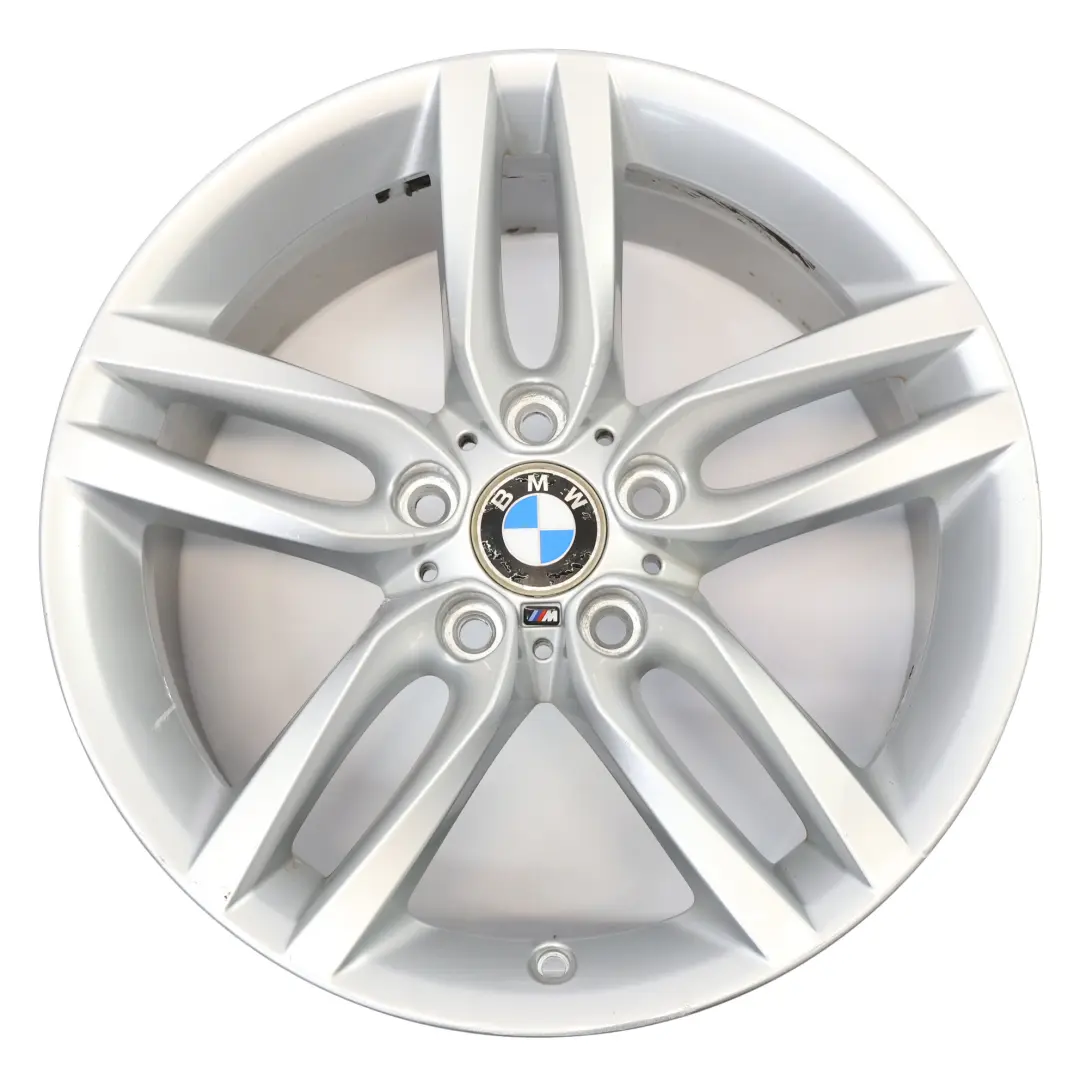 Llanta Trasera de Aleacion Plateada 18 "8J ET:52 Doble Radio 461 para BMW F20 con número de pieza 7846785 BMW F20 Llanta Trasera de Aleacion Plateada 18 "8J ET:52 Doble Radio 461 - SKU 7846785-1 - Número de pieza 7846785