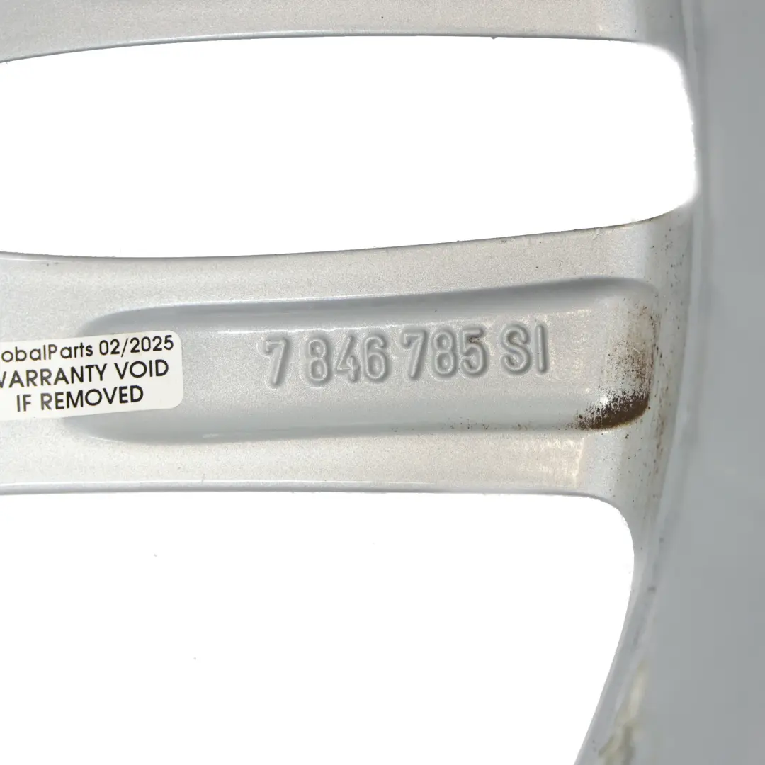 BMW F20 F21 Rear Silver Alloy Wheel Rim 18" 8J ET:52 M Double Spoke 461 - SKU 7846785-1 - Part number 7846785