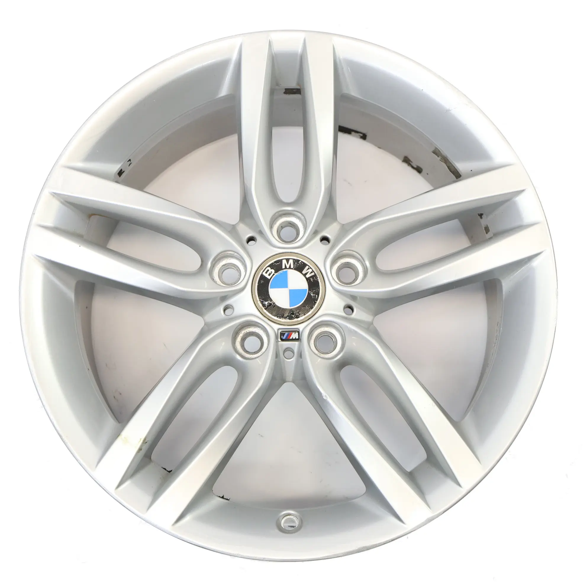 BMW F20 F21 Rear Silver Alloy Wheel Rim 18" ET:52 8J M Double Spoke 461 7846785