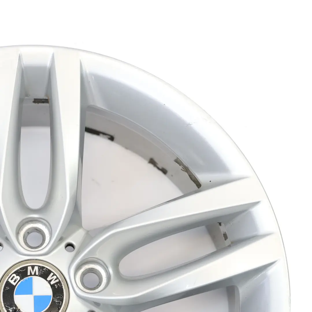 BMW F20 F21 Rear Silver Alloy Wheel Rim 18" ET:52 8J M Double Spoke 461 - SKU 7846785-3 - Part number 7846785