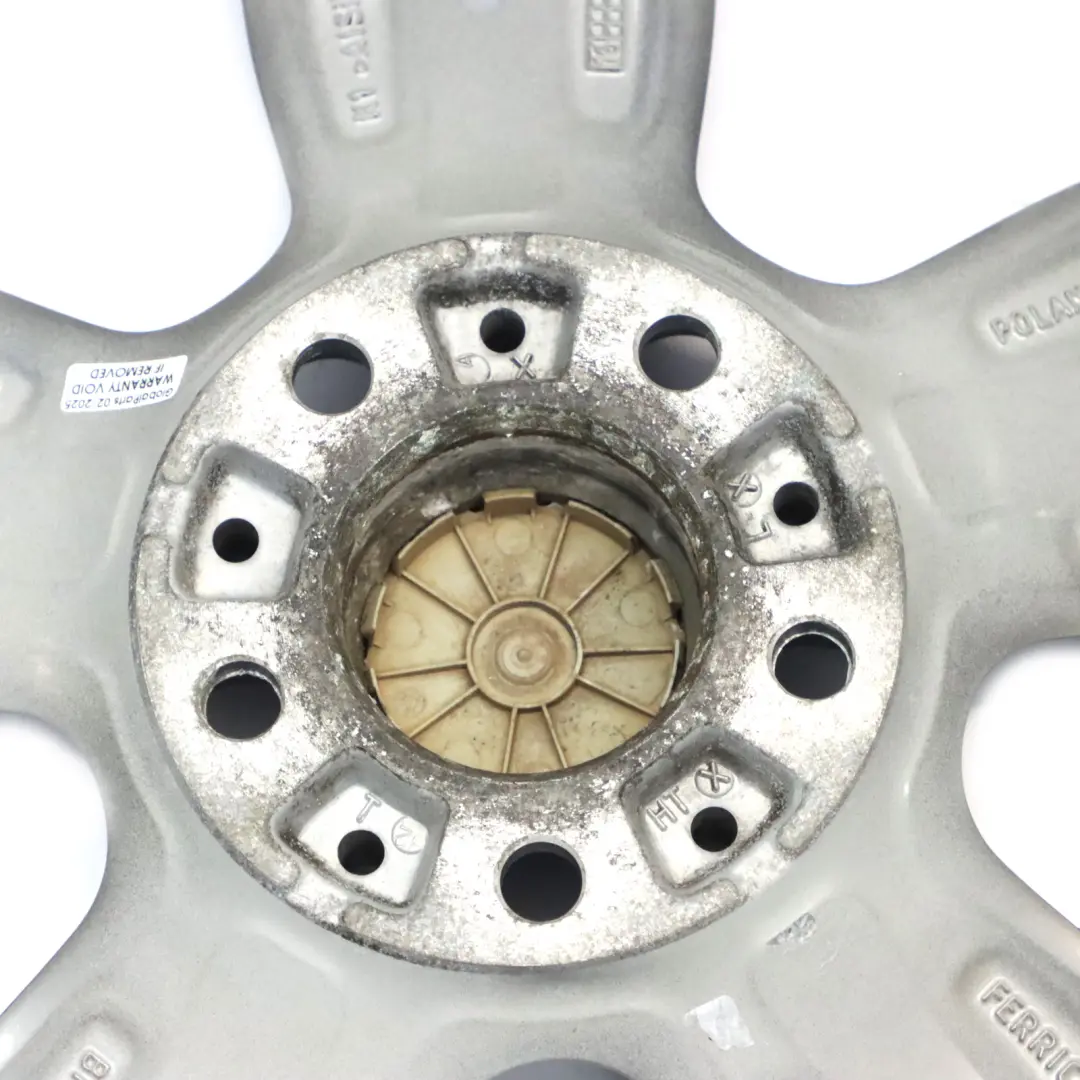 Silberne Alufelge Hinten 18" 8J ET:52 M Doppelspeiche 436 für BMW F20 F21 F22 mit Teilenummer 7847414 BMW F20 F21 F22 Silberne Alufelge Hinten 18" 8J ET:52 M Doppelspeiche 436 - SKU 7847414-2 - Teilenummer 7847414