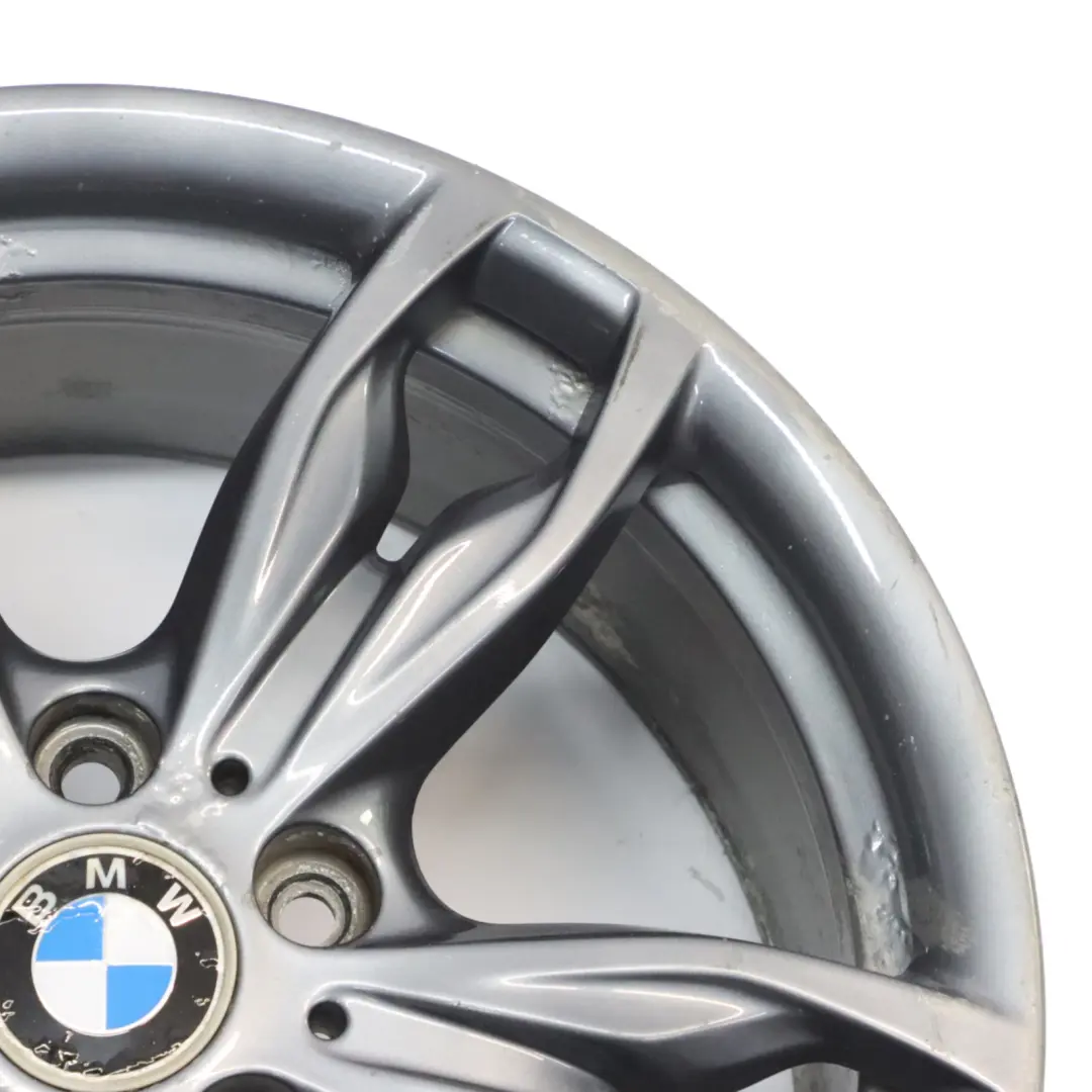 BMW F20 F21 F22 Silver Rear Alloy Wheel Rim 18" 8J ET:52 M Double Spoke 436 - SKU 7847414-2 - Part number 7847414