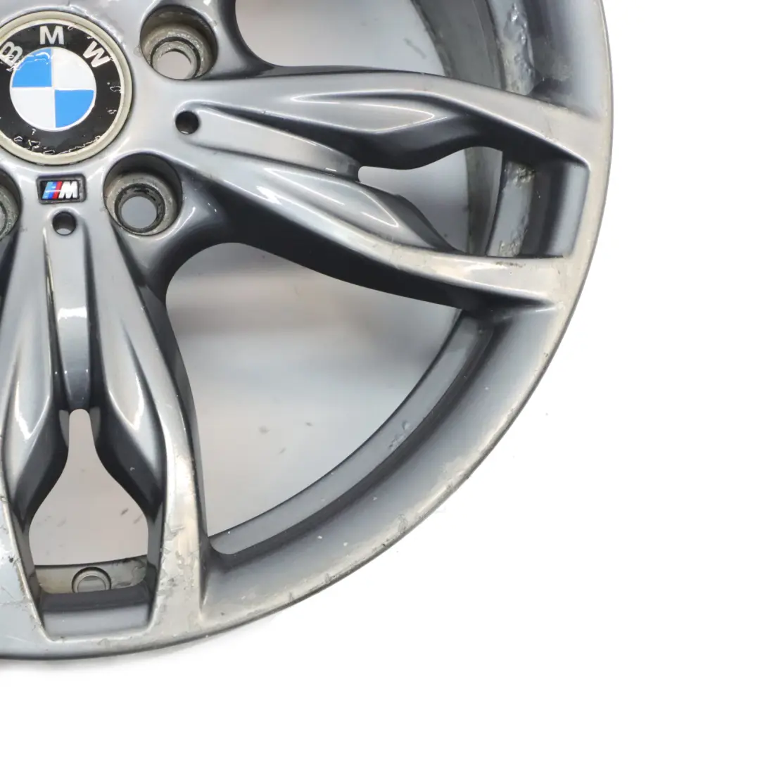 BMW F20 F21 F22 Silver Rear Alloy Wheel Rim 18" 8J ET:52 M Double Spoke 436 - SKU 7847414-2 - Part number 7847414
