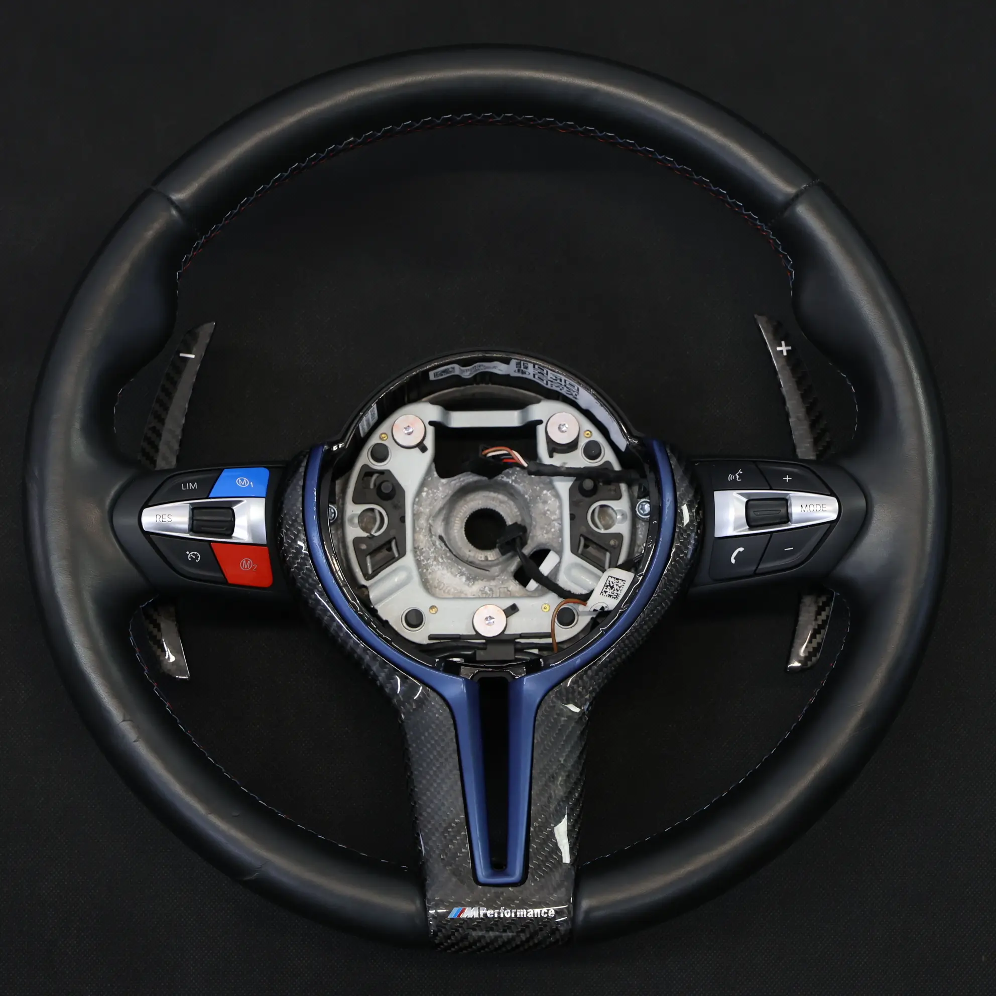 Steering Wheel BMW F87 M2 F80 M3 M Performance Black Leather Heated Paddle Shift