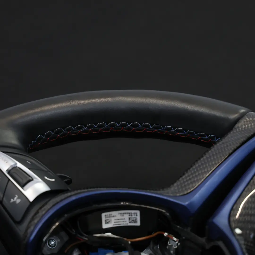 Negro Cuero Calefacción Palanca Cambio para Volante BMW F87 M2 F80 M3 M Performance con número de pieza 7847607 Volante BMW F87 M2 F80 M3 M Performance Negro Cuero Calefacción Palanca Cambio - SKU 7847607-4 - Número de pieza 7847607