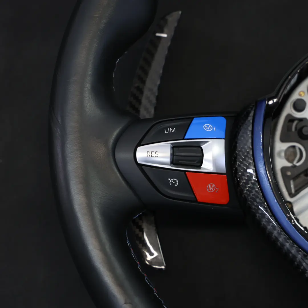 Kierownica M Performance Czarna Skóra Grzana Łopatki do BMW F87 M2 F80 M3 o numerze 7847607 BMW F87 M2 F80 M3 Kierownica M Performance Czarna Skóra Grzana Łopatki - SKU 7847607-4 - Numer Części 7847607