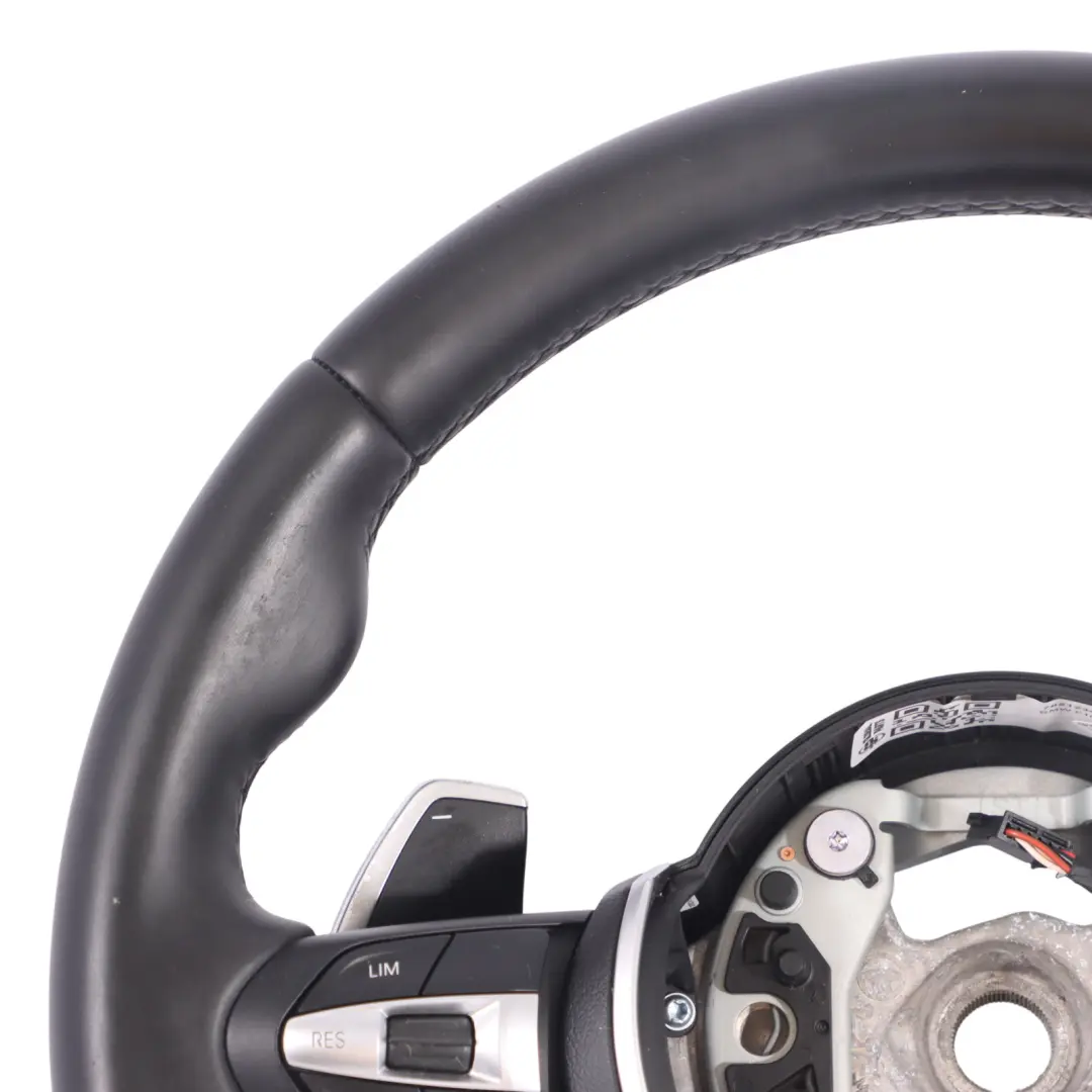 Volant BMW F06 F07 F10 F11 LCI F13 Cuir Noir M Sport Palettes Changement Vitesse - SKU 7851234 - Numéro de pièce 7851234