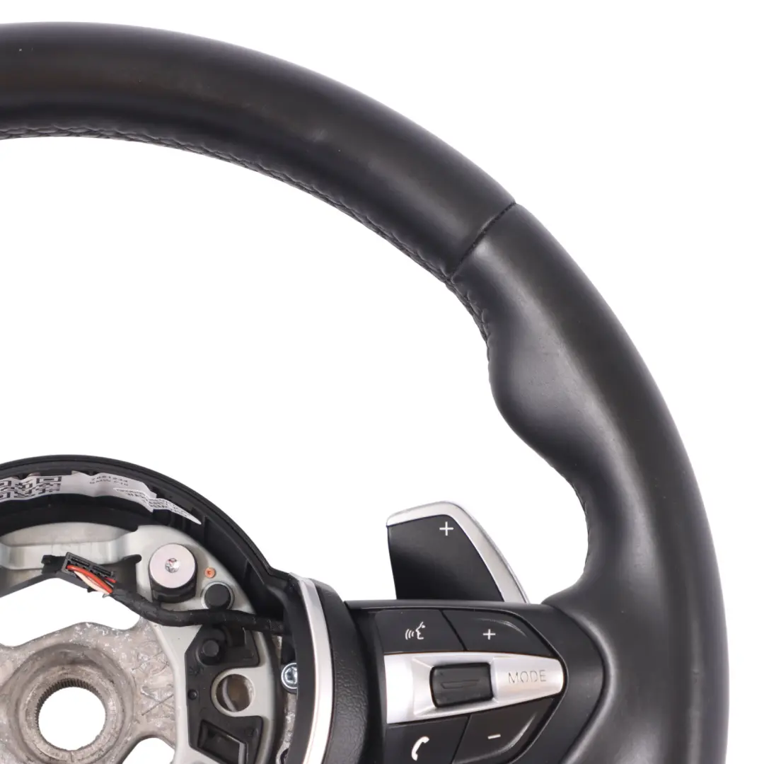  Volant BMW F06 F07 F10 F11 LCI F13 Cuir Noir M Sport Palettes Changement Vitesse - SKU 7851234 - Numéro de pièce 7851234
