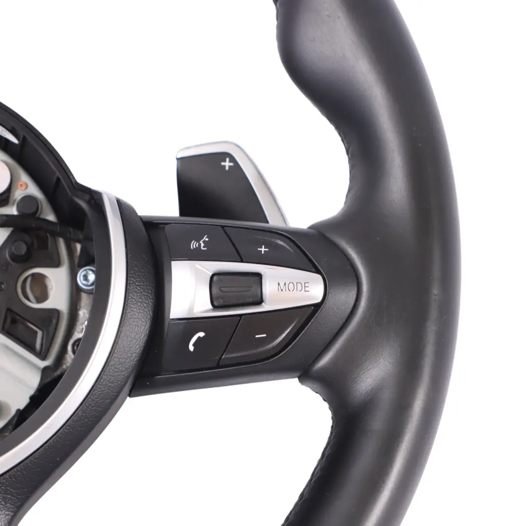 Lenkrad BMW F06 F07 F10 F11 LCI F13 Schwarz Leder M Sport Schaltwippen  - SKU 7851234 - Teilenummer 7851234