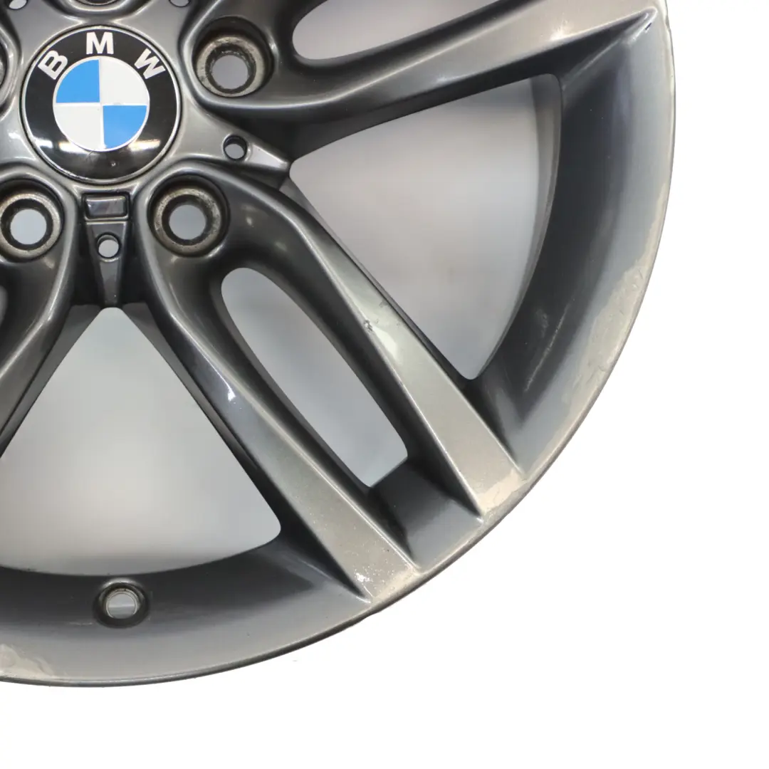BMW F20 F21 Ferric Grey Rear Alloy Wheel Rim 18" 8J ET:52 M Double Spoke 461 - SKU 7852490-3 - Part number 7852490