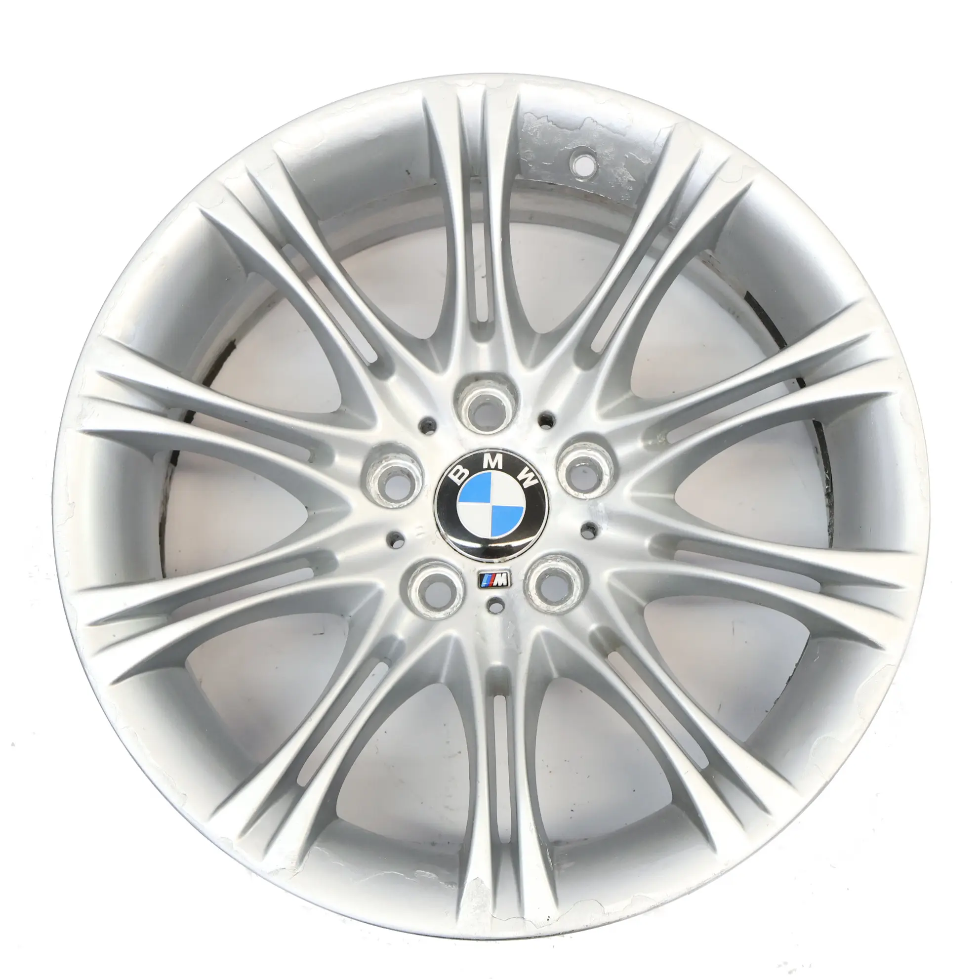 BMW E60 E61 Argento Cerchio In Lega 18" 8J ET:20 M Doppie Razze 135 7905320