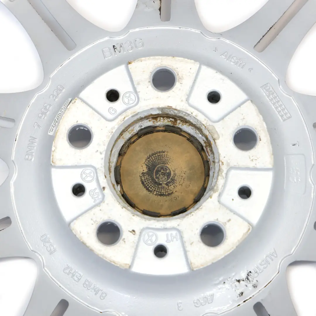 Alloy Wheel Rim 18" 8J ET:20 M Double Spoke 135 to BMW E60 E61 Silver with Part number 7905320 BMW E60 E61 Silver Alloy Wheel Rim 18" 8J ET:20 M Double Spoke 135 - SKU 7905320-5 - Part number 7905320