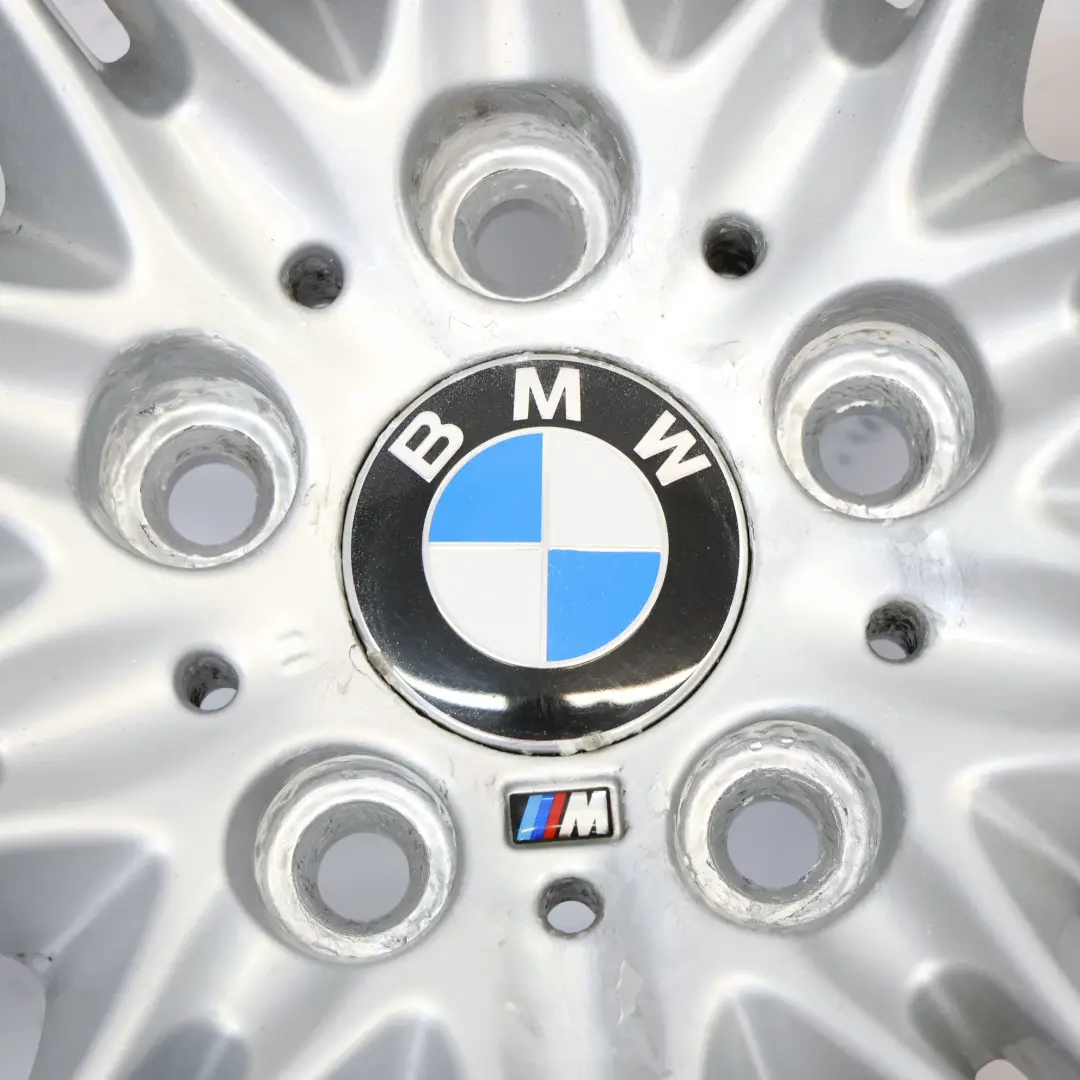 Alloy Wheel Rim 18" 8J ET:20 M Double Spoke 135 to BMW E60 E61 Silver with Part number 7905320 BMW E60 E61 Silver Alloy Wheel Rim 18" 8J ET:20 M Double Spoke 135 - SKU 7905320-5 - Part number 7905320