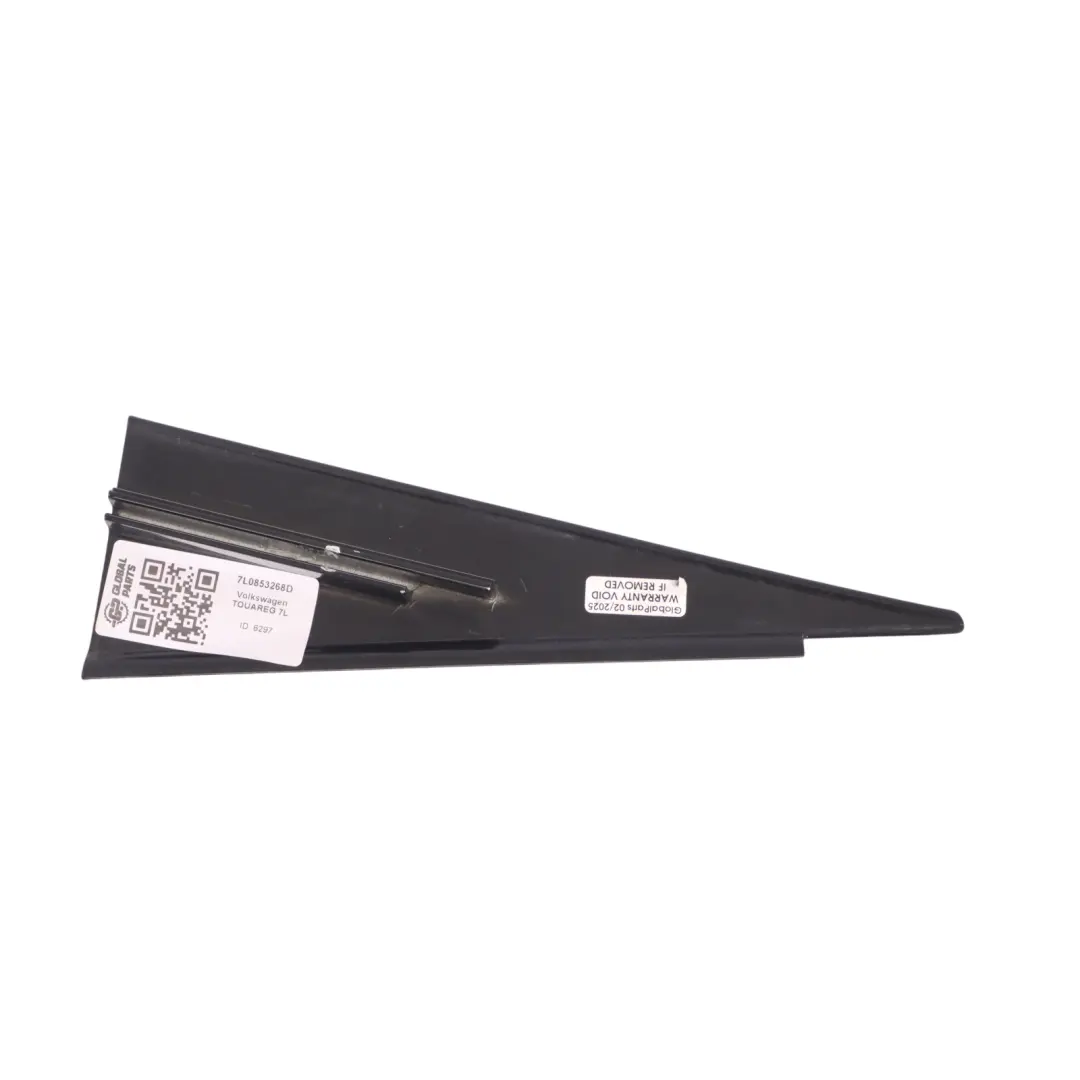 VW Volkswagen Touareg 7L Rear Door Window Outer Cover Trim Right O/S - SKU 7L0853268D - Part number 7L0853268D