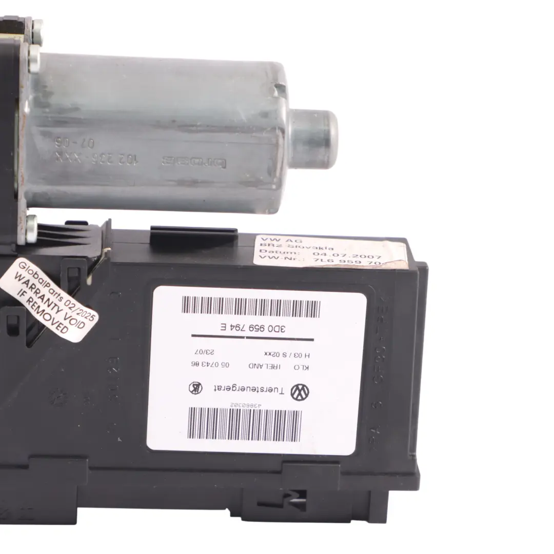 Volkswagen Touareg 7L Unità Controllo Alzacristalli Posteriore Destra - SKU 7L6959704 - Numero di parte 7L6959704