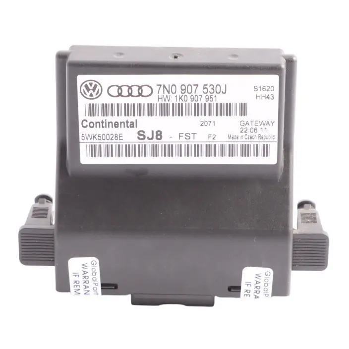  Gateway Modul Audi A3 8P Volkswagen Tiguan Zentral Steuergerät ECU - SKU 7N0907530J - Teilenummer 7N0907530J