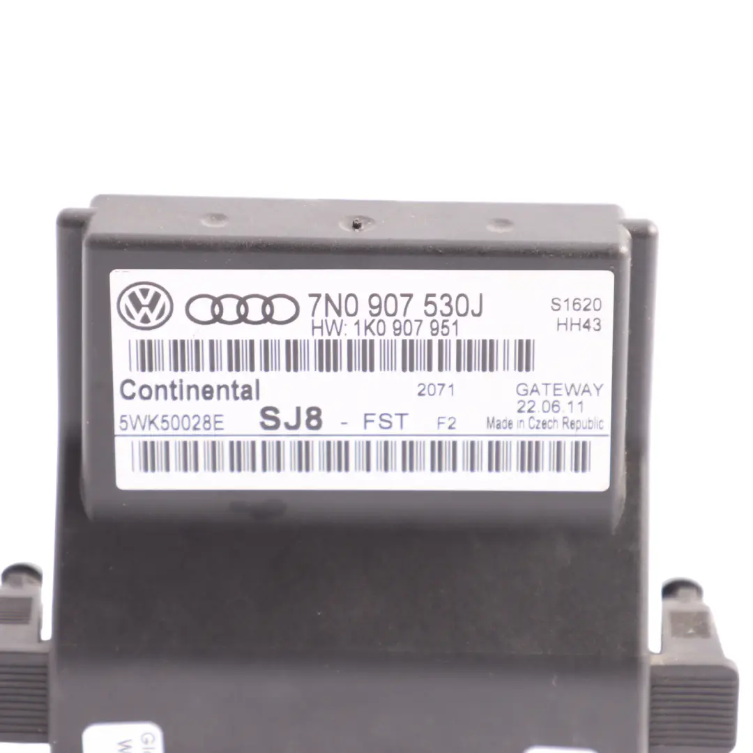 Gateway Module Audi A3 8P Volkswagen Tiguan Central Control Unit ECU to with Part number 7N0907530J Gateway Module Audi A3 8P Volkswagen Tiguan Central Control Unit ECU - SKU 7N0907530J - Part number 7N0907530J