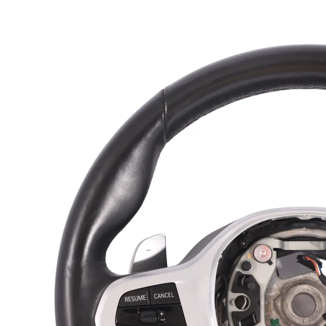 Steering Wheel BMW G30 G31 G32 X5 G05 M Sport Black Leather Paddle Shift Heated to with Part number 8008181 Steering Wheel BMW G30 G31 G32 X5 G05 M Sport Black Leather Paddle Shift Heated - SKU 8008181 - Part number 8008181