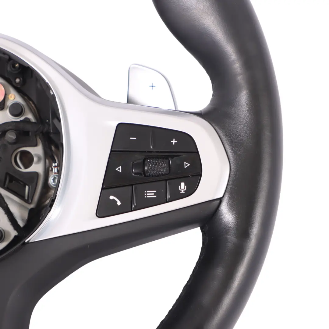 Steering Wheel BMW G30 G31 G32 X5 G05 M Sport Black Leather Paddle Shift Heated to with Part number 8008181 Steering Wheel BMW G30 G31 G32 X5 G05 M Sport Black Leather Paddle Shift Heated - SKU 8008181 - Part number 8008181