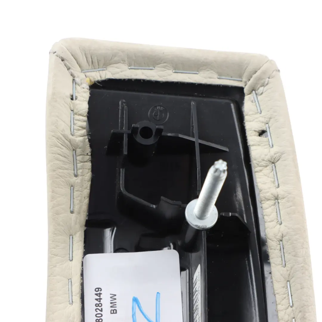 Leather Handbrake Lever Cover Part to BMW E60 E61 with Part number 8028449 BMW E60 E61 Leather Handbrake Lever Cover Part - SKU 8028449 - Part number 8028449