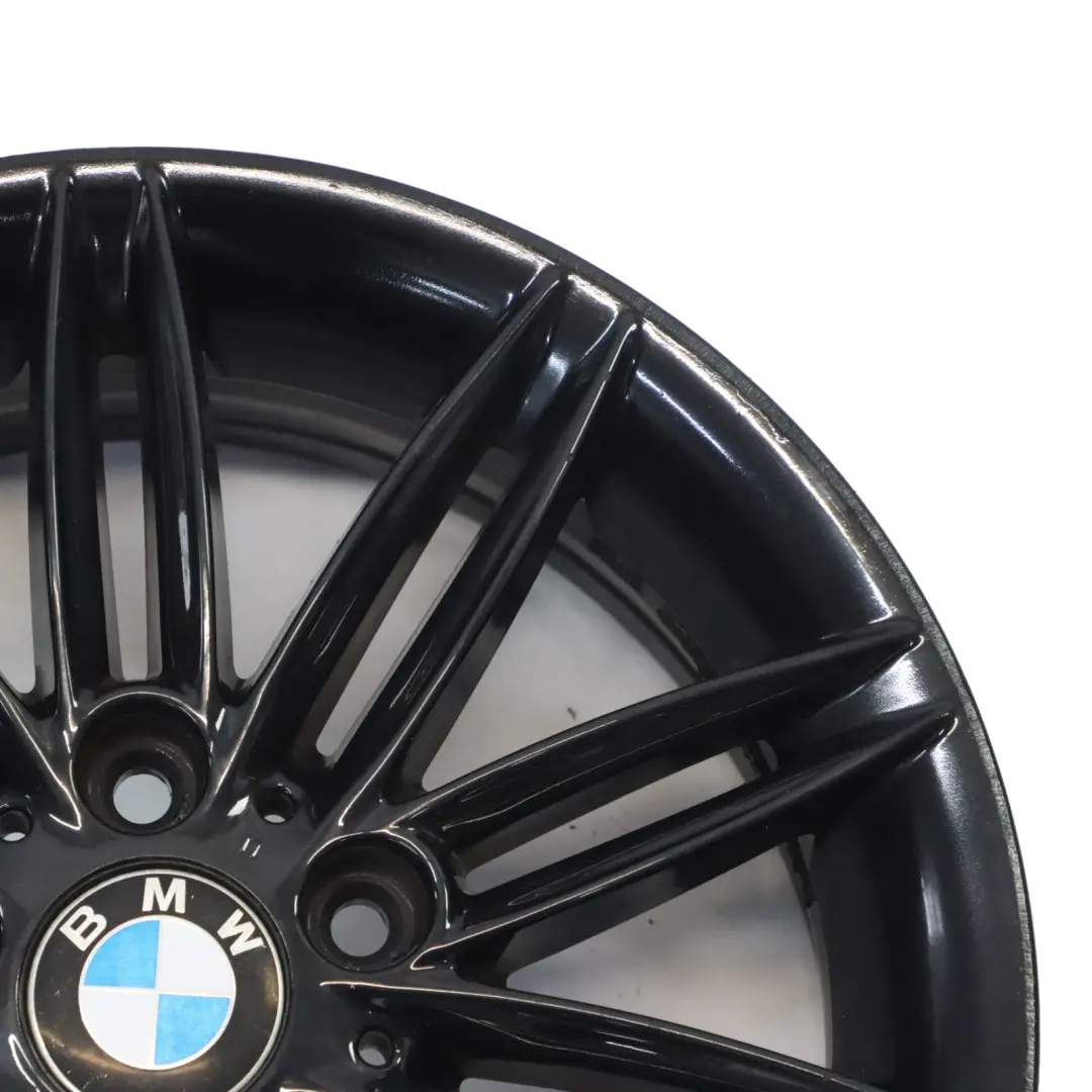 BMW E81 E82 E87 E88 Black Wheel Alloy Rim 17" 7J ET:47 M Double Spoke 207 - SKU 8036937-12 - Part number 8036937
