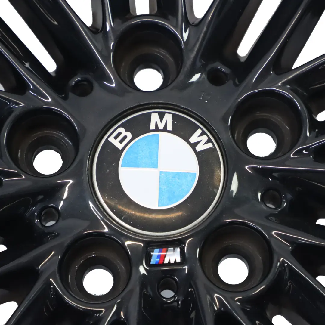 BMW E81 E82 E87 E88 Black Wheel Alloy Rim 17" 7J ET:47 M Double Spoke 207 - SKU 8036937-12 - Part number 8036937