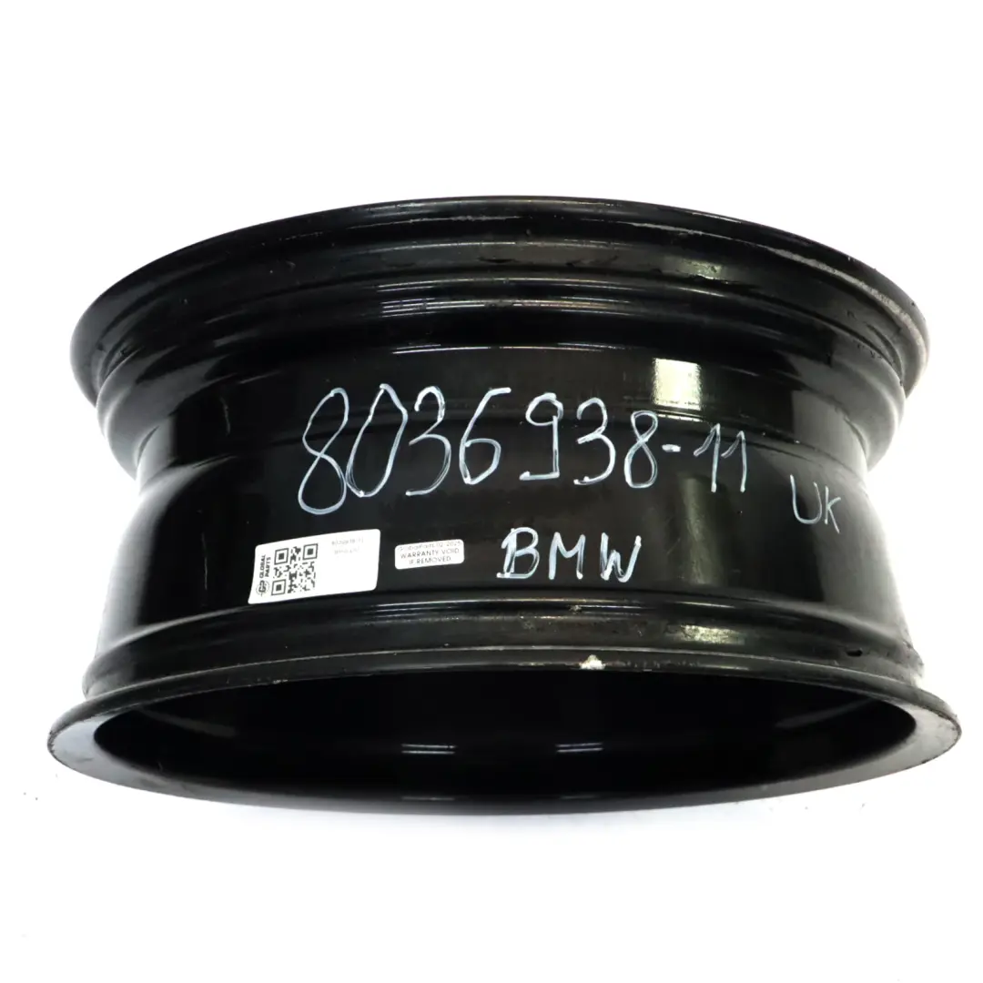 BMW E81 E82 E87 E88 Jante Roue Arrière Alliage Noir 17" 7,5J ET:47 - SKU 8036938-11 - Numéro de pièce 8036938
