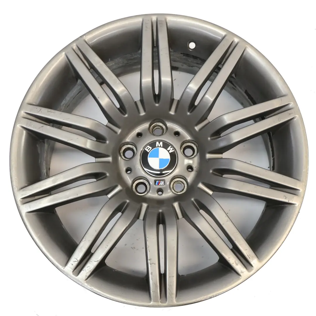 Front Grau Leichtmetallfelge 19" 8,5J ET:18 M Doppelspeiche 172 für BMW E60 E61 mit Teilenummer 8036948 BMW E60 E61 Front Grau Leichtmetallfelge 19" 8,5J ET:18 M Doppelspeiche 172 - SKU 8036948-5 - Teilenummer 8036948
