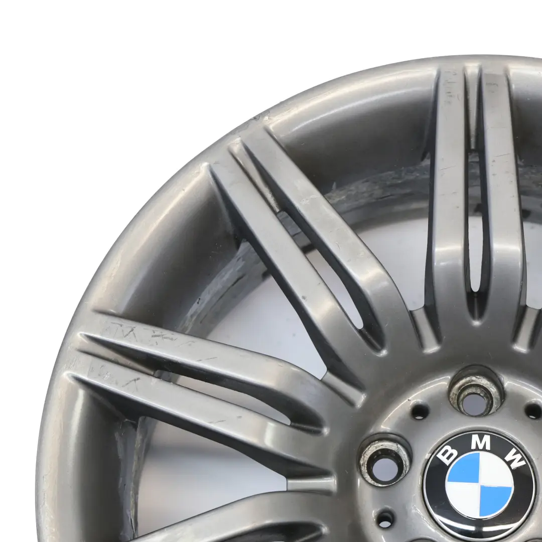 19" 8,5J ET:18 M Doble radio 172 Llanta de aleación gris delantera para BMW E60 E61 con número de pieza 8036948 BMW E60 E61 19" 8,5J ET:18 M Doble radio 172 Llanta de aleación gris delantera - SKU 8036948-5 - Número de pieza 8036948