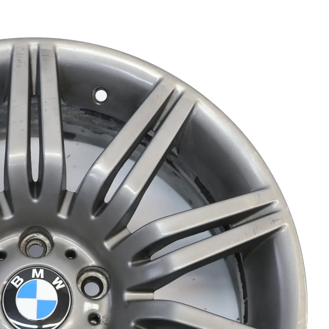 Front Grau Leichtmetallfelge 19" 8,5J ET:18 M Doppelspeiche 172 für BMW E60 E61 mit Teilenummer 8036948 BMW E60 E61 Front Grau Leichtmetallfelge 19" 8,5J ET:18 M Doppelspeiche 172 - SKU 8036948-5 - Teilenummer 8036948