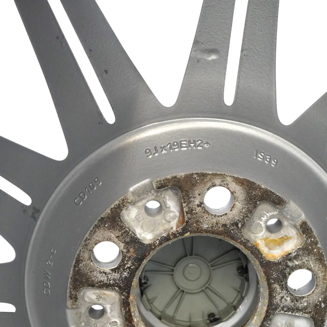 BMW E90 E91 E92 E93 Silver Rear Wheel Alloy Rim 19" 9J ET:39 M Double Spoke 225 - SKU 8037142 - Part number 8037142