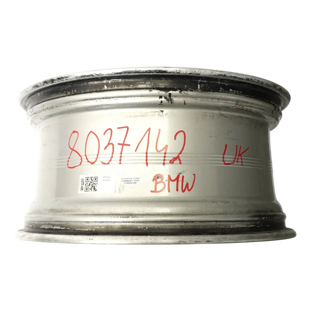 BMW E90 E91 E92 E93 Silver Rear Wheel Alloy Rim 19" 9J ET:39 M Double Spoke 225 - SKU 8037142 - Part number 8037142