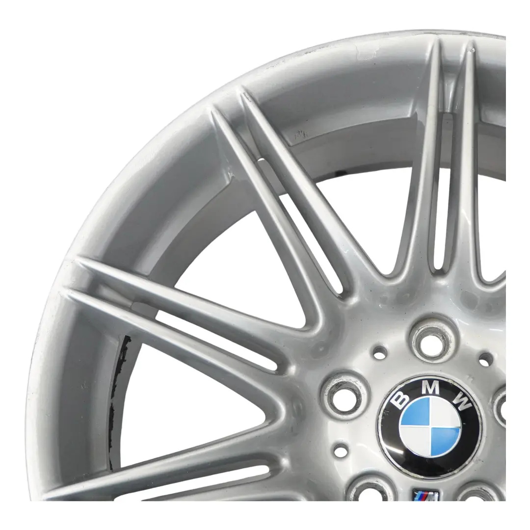 BMW E90 E91 E92 E93 Silver Rear Wheel Alloy Rim 19" 9J ET:39 M Double Spoke 225 - SKU 8037142 - Part number 8037142