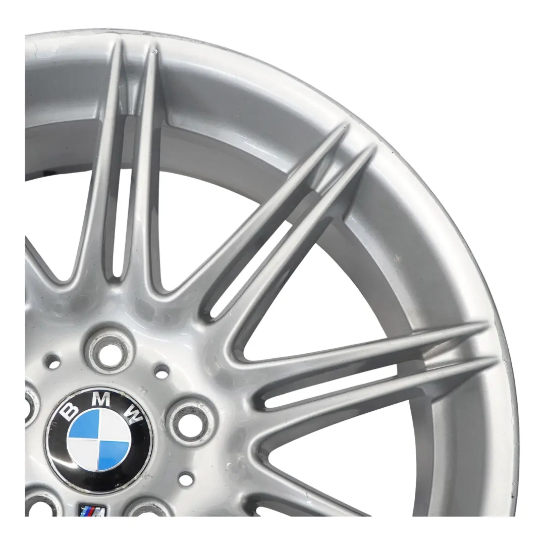 BMW E90 E91 E92 E93 Silver Rear Wheel Alloy Rim 19" 9J ET:39 M Double Spoke 225 - SKU 8037142 - Part number 8037142