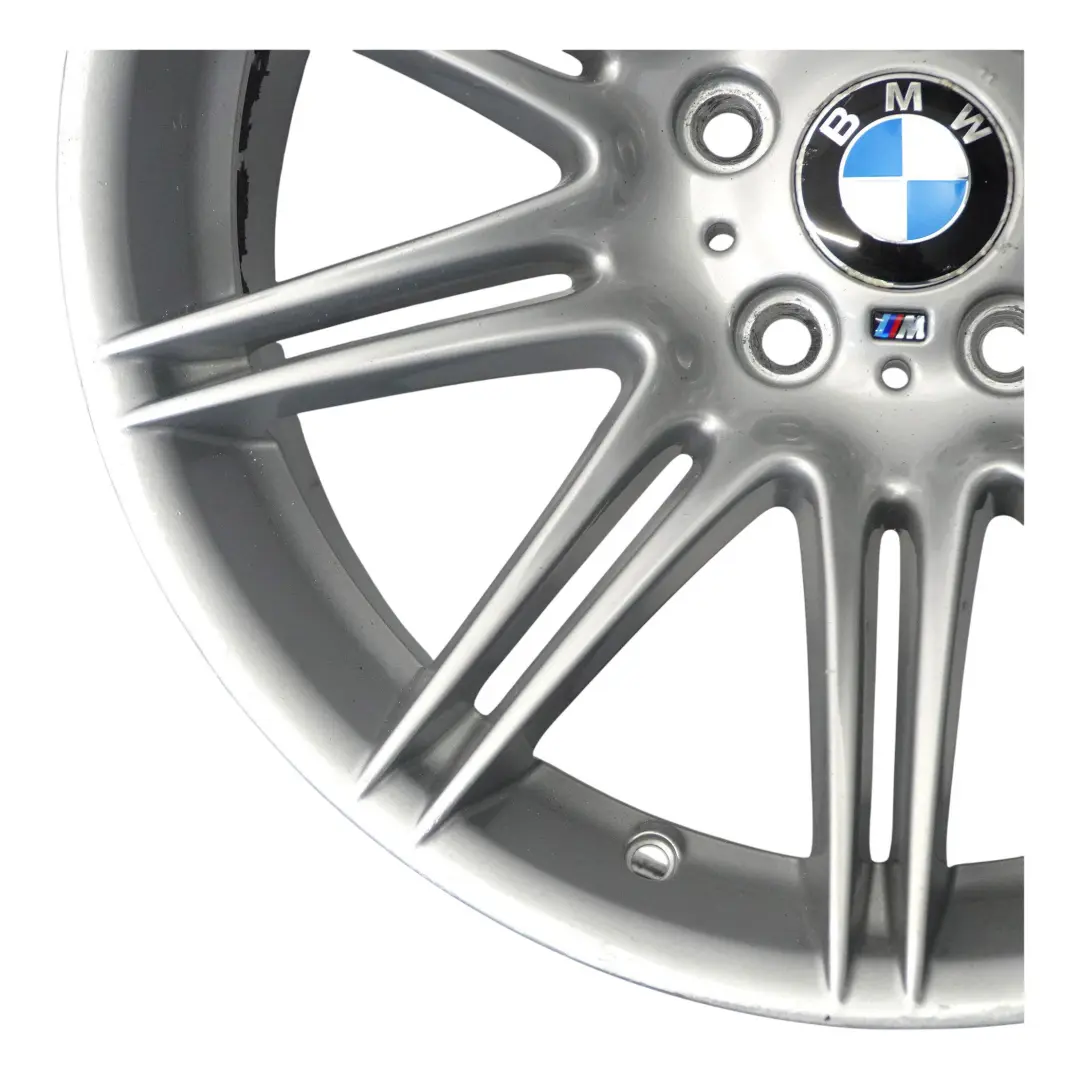 BMW E90 E91 E92 E93 Silver Rear Wheel Alloy Rim 19" 9J ET:39 M Double Spoke 225 - SKU 8037142 - Part number 8037142