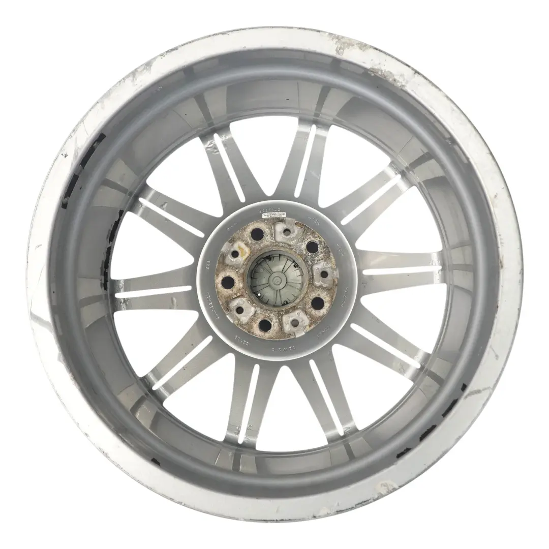 BMW E90 E91 E92 E93 Silver Rear Wheel Alloy Rim 19" 9J ET:39 M Double Spoke 225 - SKU 8037142 - Part number 8037142
