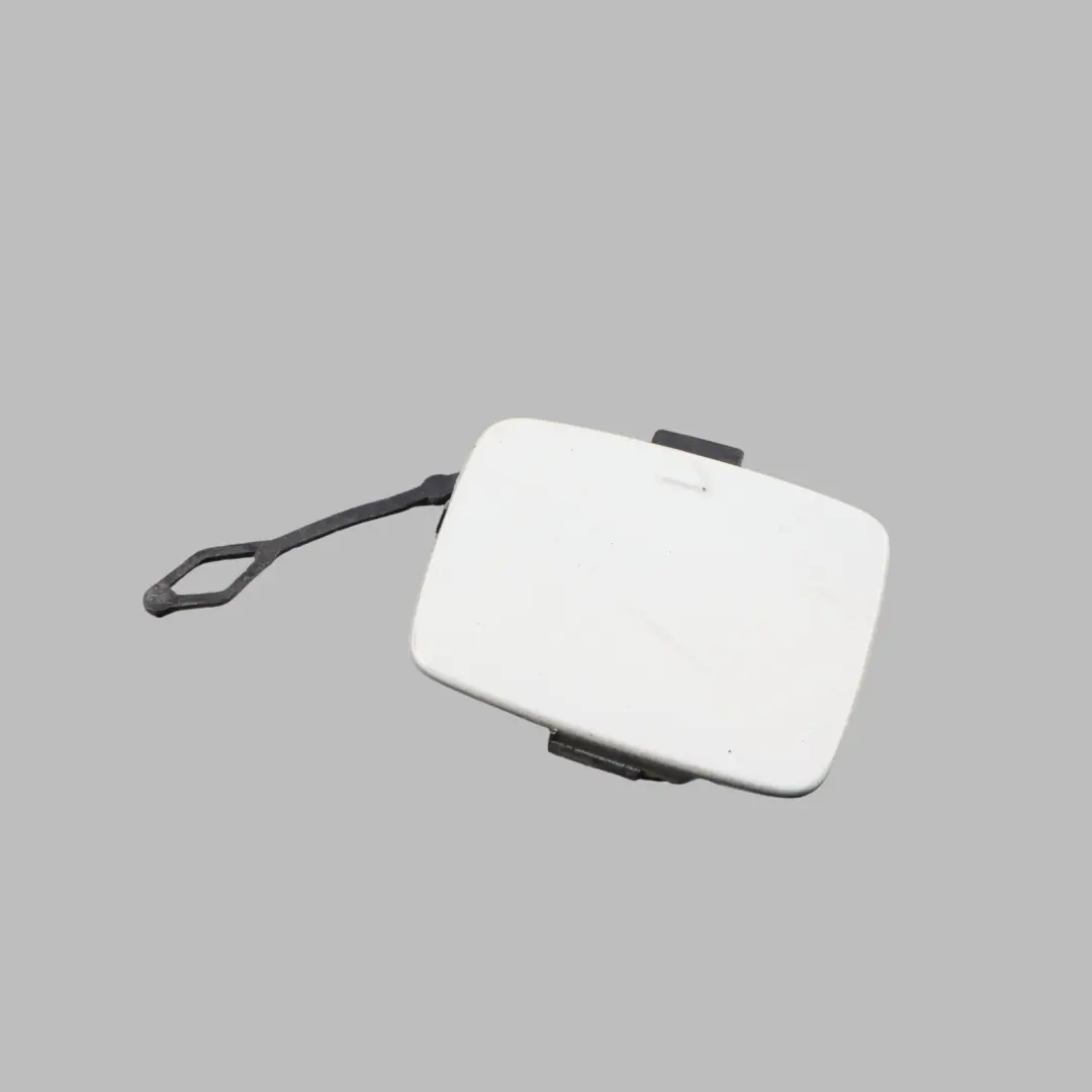 Bumper Flap Towing Eye Cap Flap Right O/S Alpinweiss White - 300 to BMW X5 E70 Rear with Part number 8038282 BMW X5 E70 Rear Bumper Flap Towing Eye Cap Flap Right O/S Alpinweiss White - 300 - SKU 8038282-AW - Part number 8038282