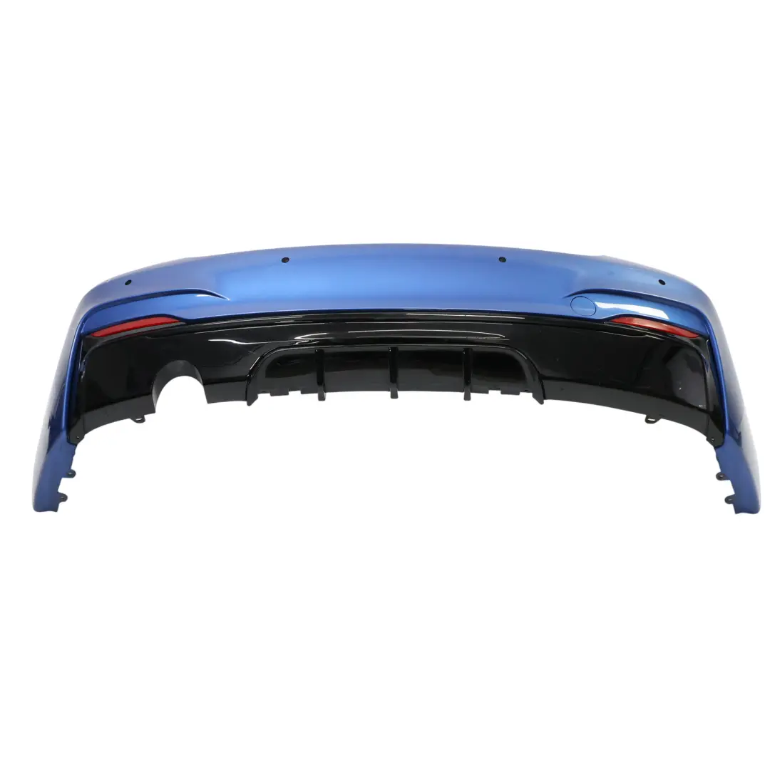 Bumper Rear Trim Panel M Sport Estoril Blue Metallic - B45 to BMW F22 F23 with Part number 8055965 BMW F22 F23 Bumper Rear Trim Panel M Sport Estoril Blue Metallic - B45 - SKU 8055965-EB - Part number 8055965