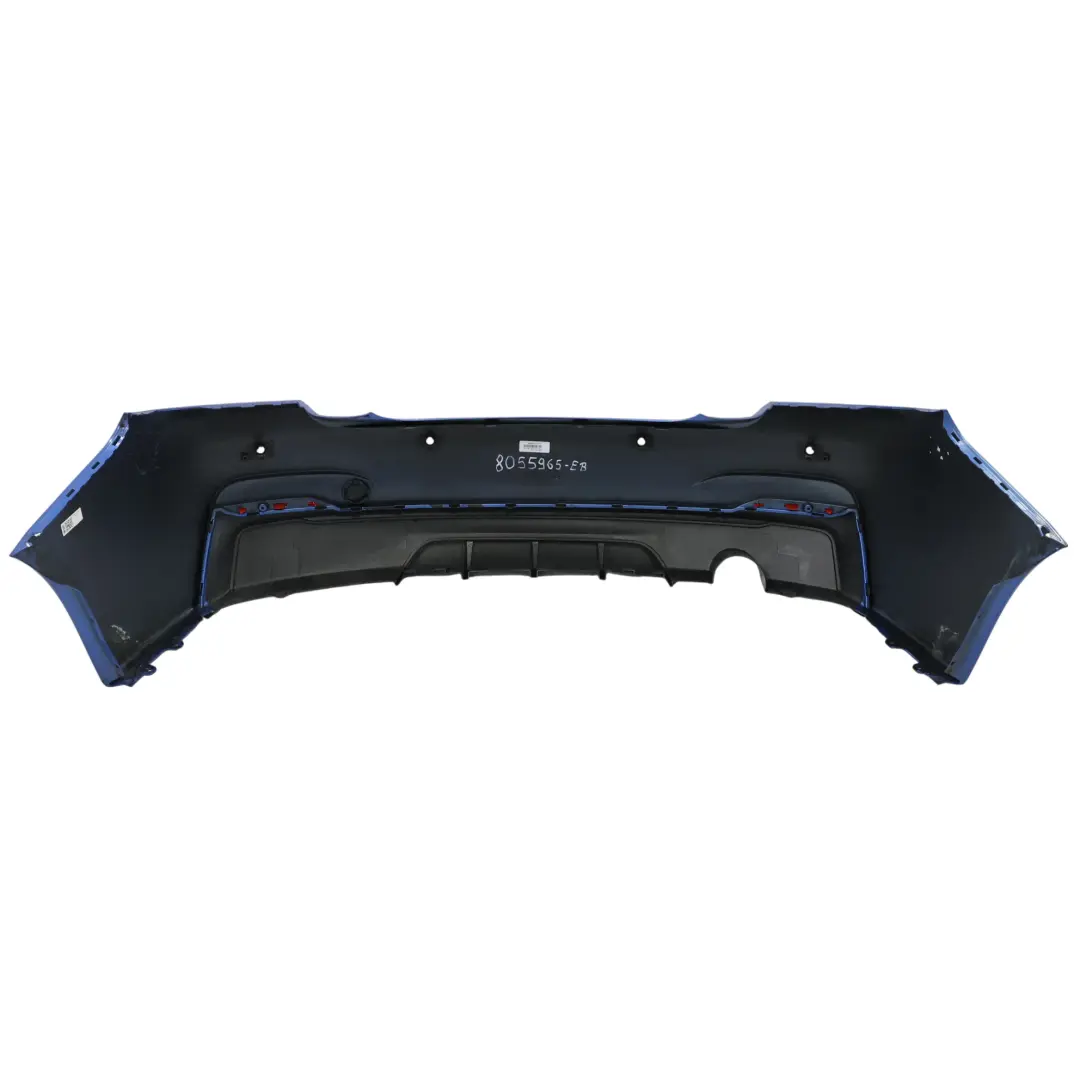 BMW F22 F23 Bumper Rear Trim Panel M Sport Estoril Blue Metallic - B45 - SKU 8055965-EB - Part number 8055965
