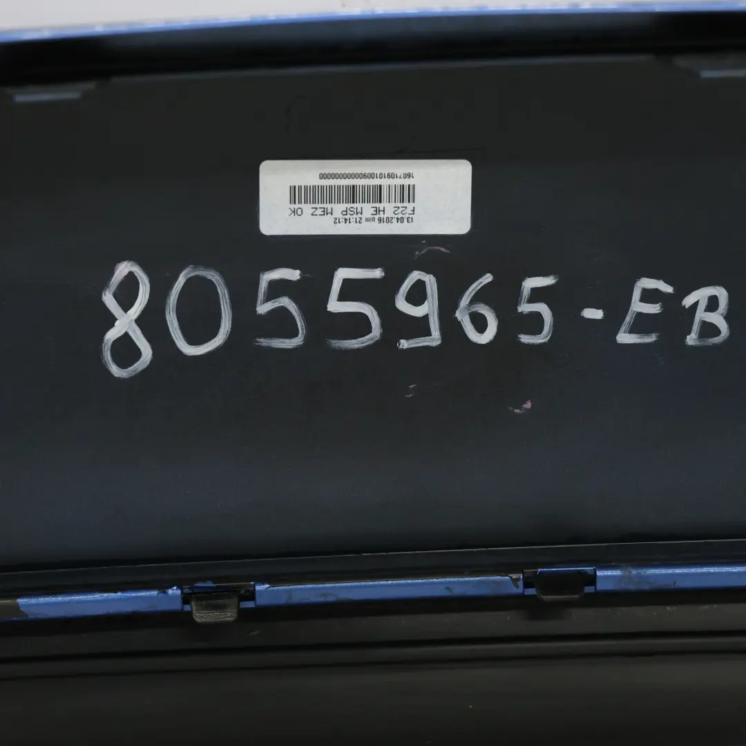 Zderzak Tylny M-Pakiet Estoril Blue Niebieski Metallic - B45 do BMW F22 F23 o numerze 8055965 BMW F22 F23 Zderzak Tylny M-Pakiet Estoril Blue Niebieski Metallic - B45 - SKU 8055965-EB - Numer Części 8055965