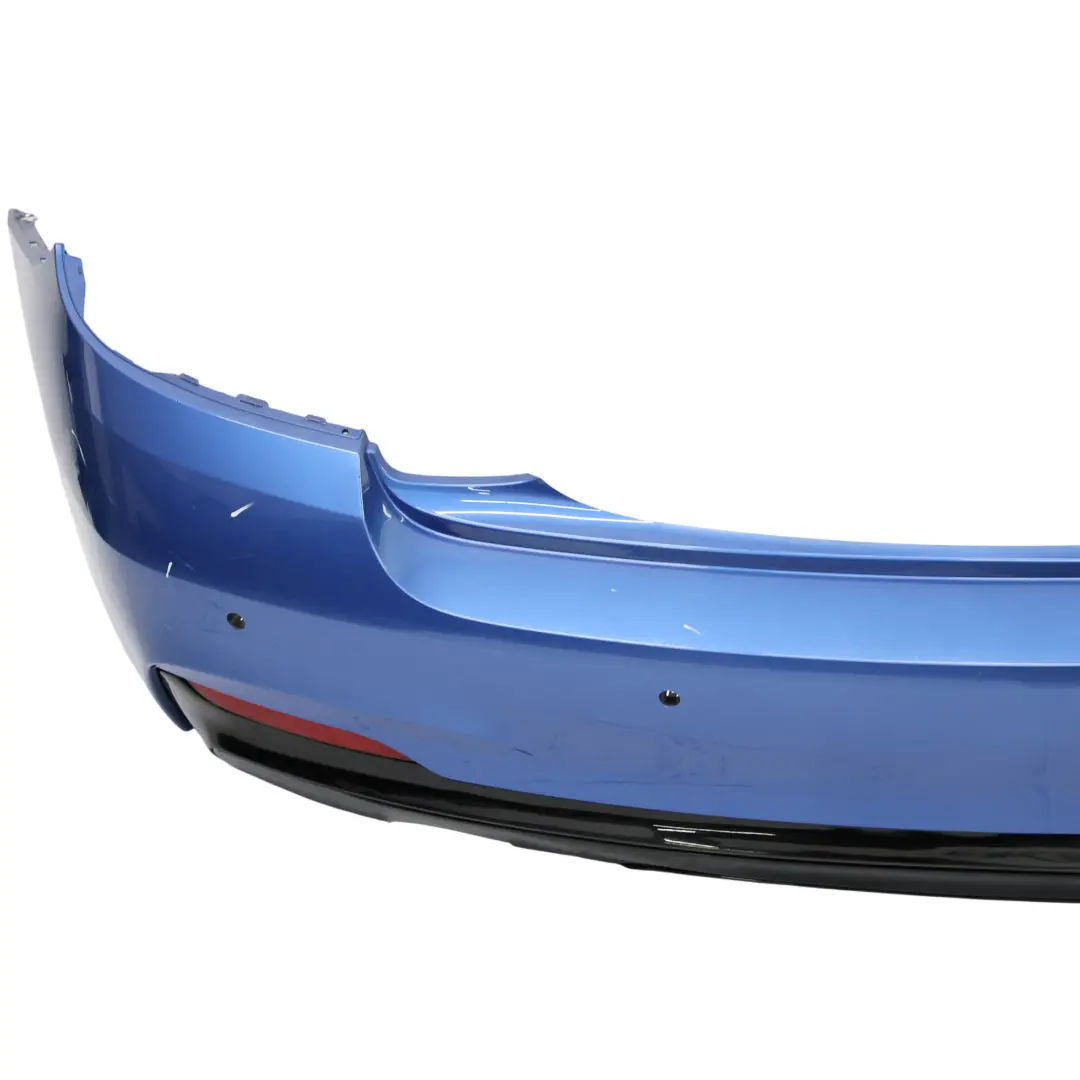 BMW F22 F23 Bumper Rear Trim Panel M Sport Estoril Blue Metallic - B45 - SKU 8055965-EB - Part number 8055965